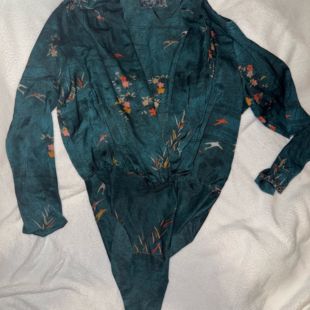 Zara Floral Top Bodysuit